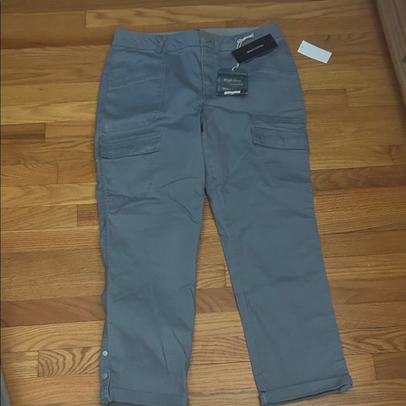 Democracy Pants - Democracy Light Gray Crop Pants